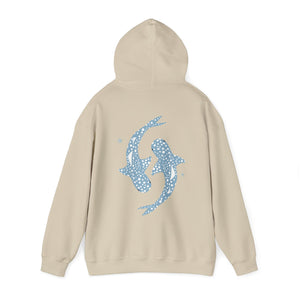 Whale Shark Coconut Girl Style Faith Over Fear Beach Womens Hoodie