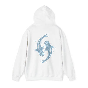 Whale Shark Coconut Girl Style Faith Over Fear Beach Womens Hoodie