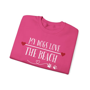 MY DOGS LOVE THE BEACH WOMENS BEACH SWEATSHIRT