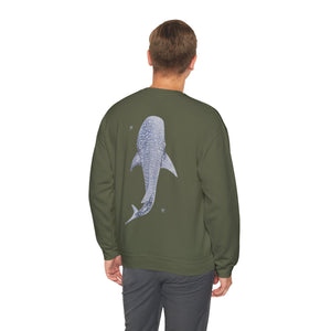 Whale Shark Coconut Girl Style Faith Over Fear Beach Womens Sweatshirt