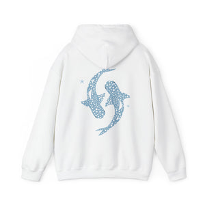 Whale Shark Coconut Girl Style Faith Over Fear Beach Womens Hoodie