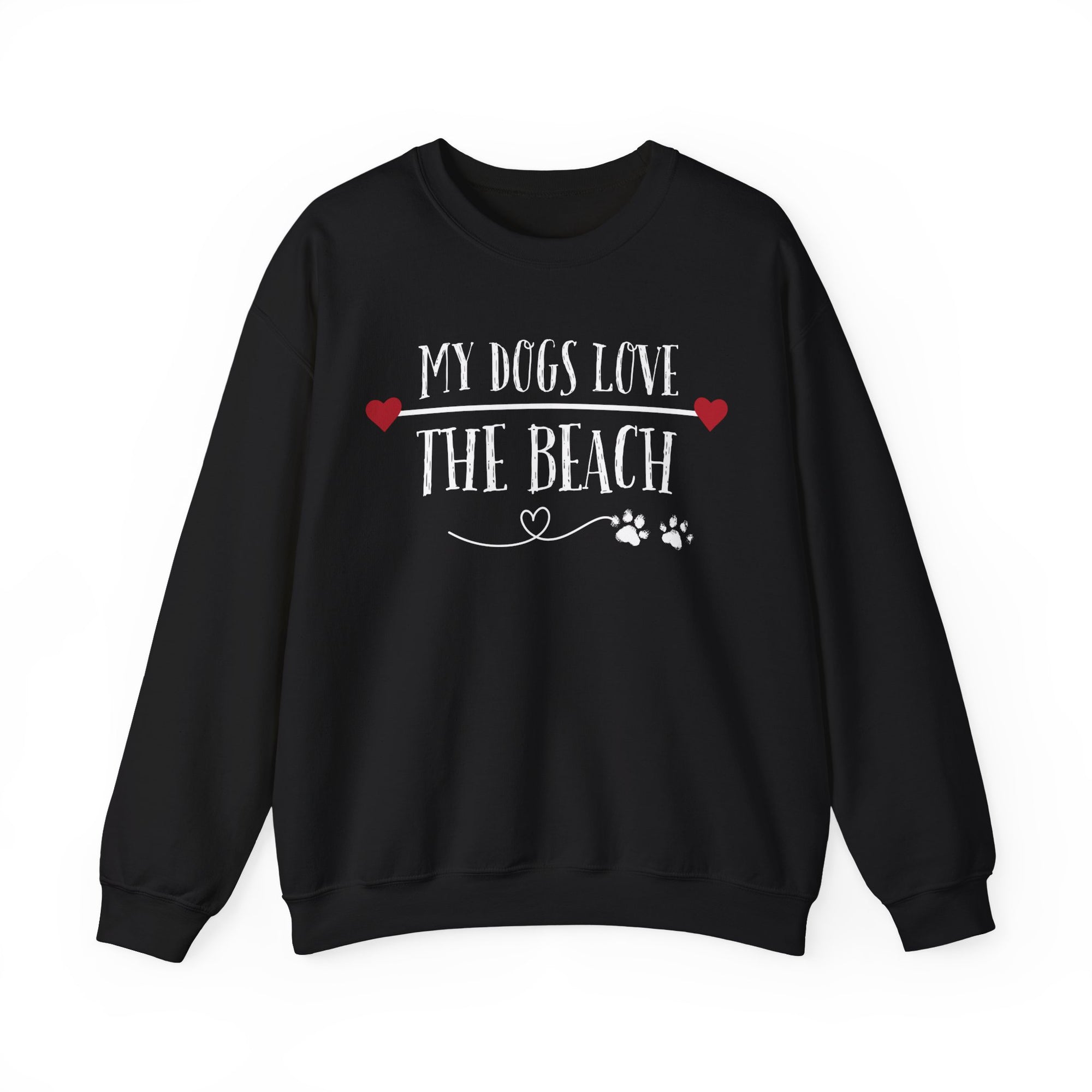 MY DOGS LOVE THE BEACH WOMENS BEACH SWEATSHIRT