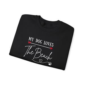 MY DOG LOVES THE BEACH WOMENS BEACH SWEATSHIRT