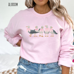 Seagulls on the Beach Women's Unisex Sized Beach Sweatshirt