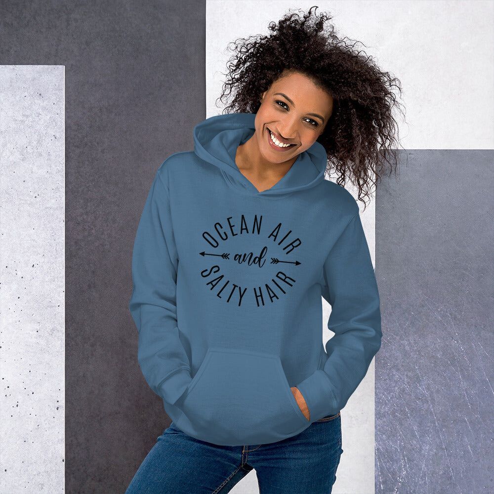 Ocean Air & Salty Hair Women's Beach Hoodie