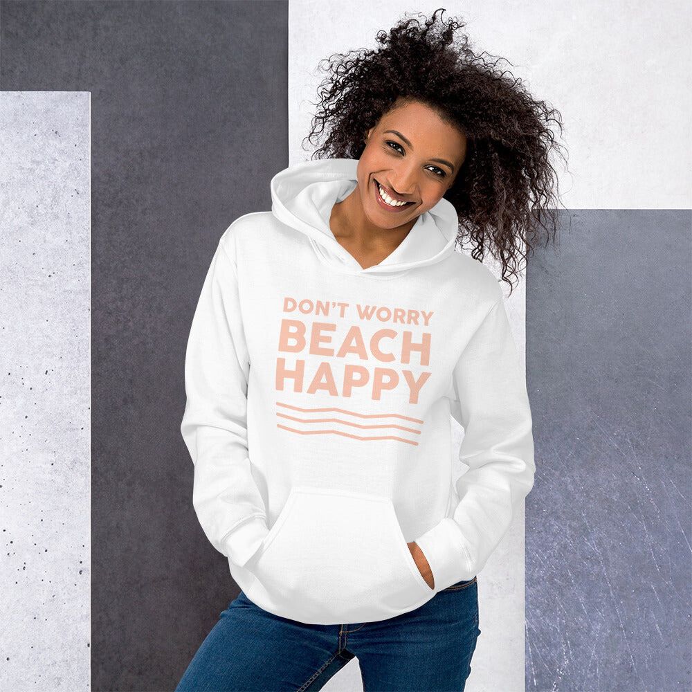 Don't Worry Beach Happy Women's Beach Hoodie