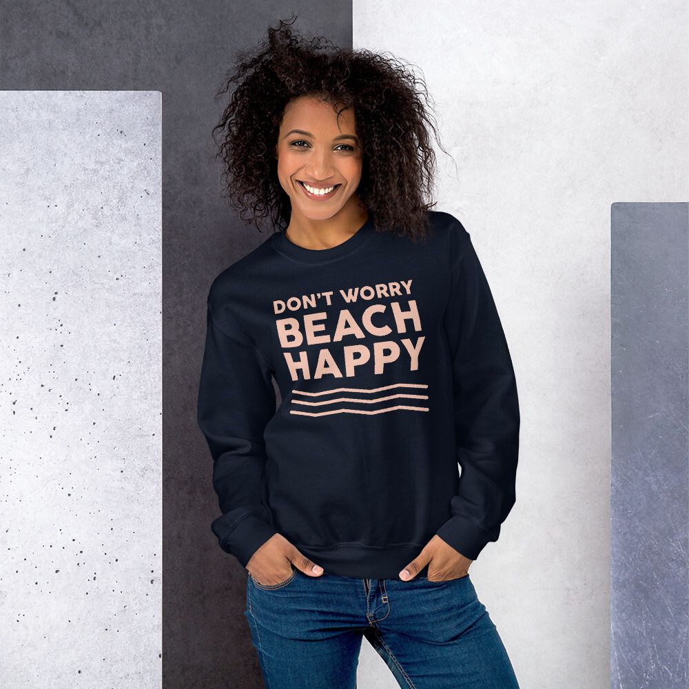 Beach fashion happy sweatshirt