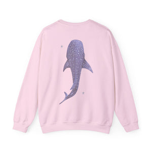 Whale Shark Coconut Girl Style Faith Over Fear Beach Womens Sweatshirt