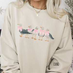 Seagulls on the Beach Women's Unisex Sized Beach Sweatshirt