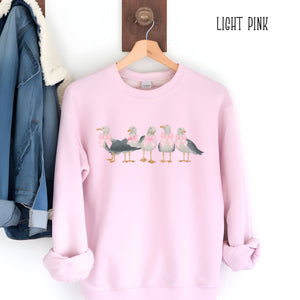 Seagulls on the Beach Women's Unisex Sized Beach Sweatshirt