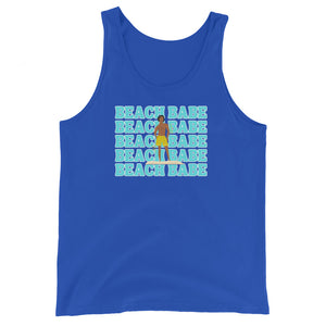 A GUY'S GUY MEN'S BEACH TANK TOP "BEACH BABE SWIM TRUNKS "