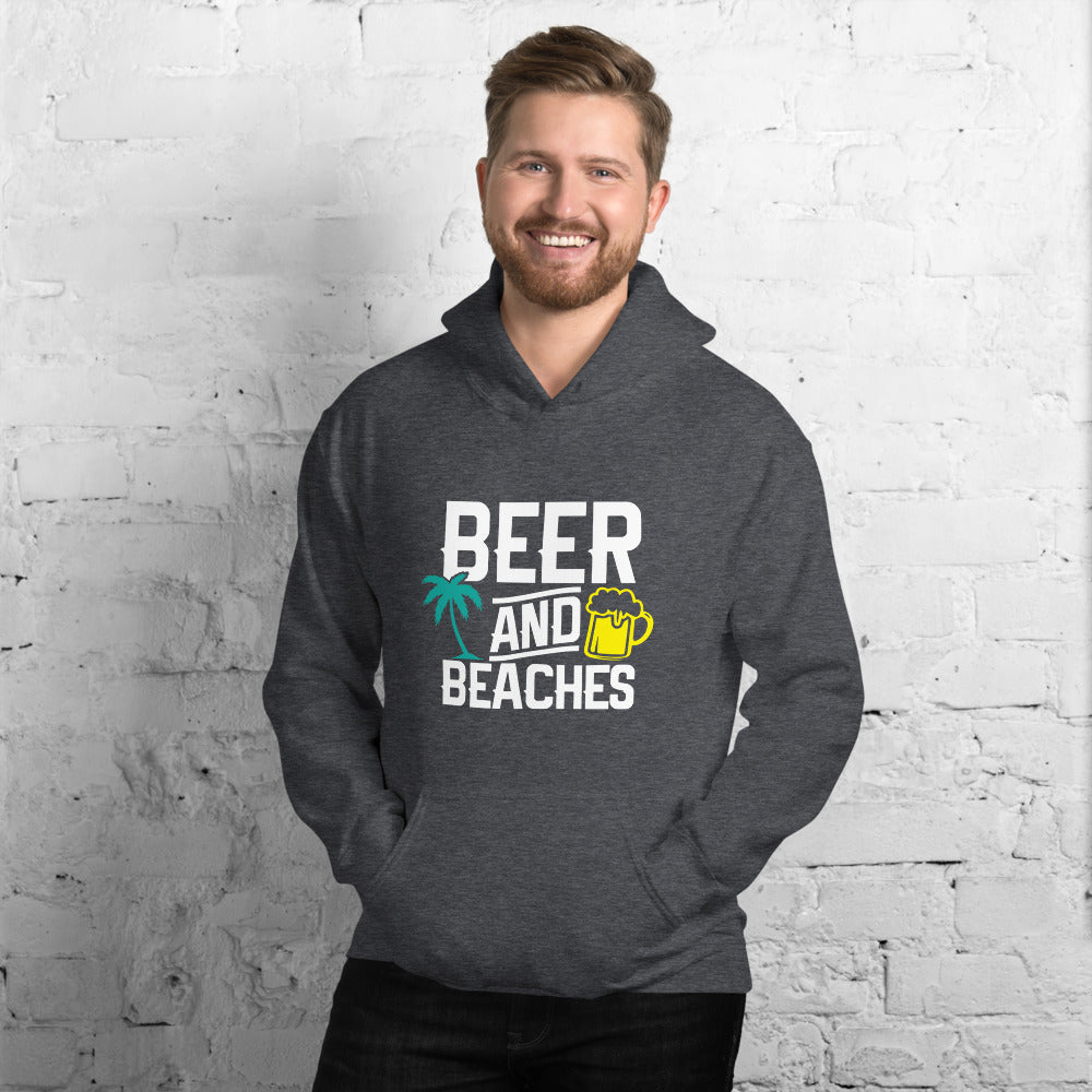 Beer & beaches Men's Beach Hoodie Indigo Blue / XL